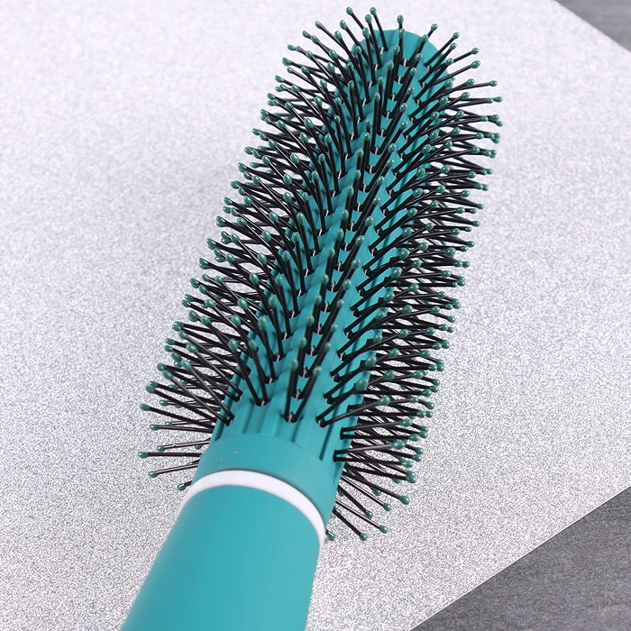 Расческа-брашинг d-4см пластиковая бирюзовая Расческа-брашинг d-4см пластиковая бирюзовая