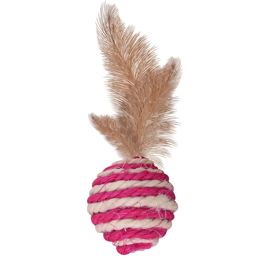 Игрушка для животных "Перышки". Диаметр 4 см.