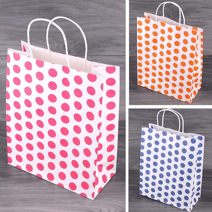 Пакет подарочный 33*26*12см "Darvish" ассорти горошек,полоски