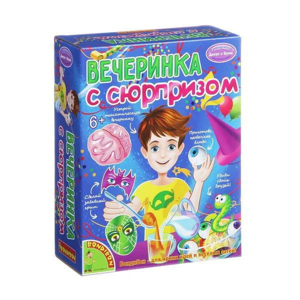 Французские опыты Науки с Буки Bondibon, Вечеринка с сюрпризом , арт.WS/923 Французские опыты Науки с Буки Bondibon, Вечеринка с сюрпризом , арт.WS/923