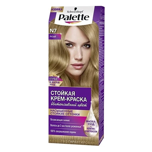 Краска для волос Palette №7 Русый, 110 мл
