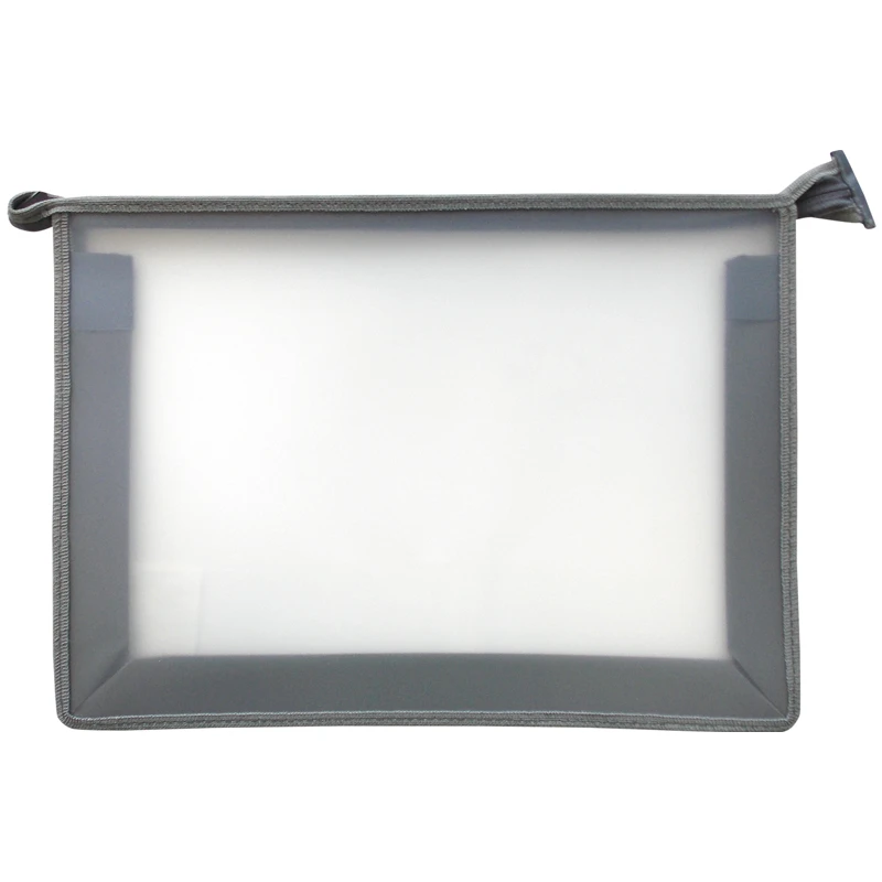 Папка для тетрадей 1 отделение, А4, ArtSpace прозрачная/серая, пластик, на