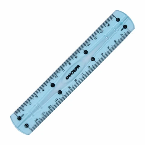 Линейка 15 см гибкая ЮНЛАНДИЯ "FLEX", пластиковая, тонированная, Линейка 15 см гибкая ЮНЛАНДИЯ "FLEX", пластиковая, тонированная,