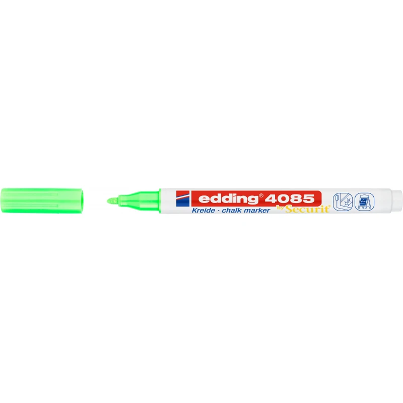 Маркер меловой edding 4085/064. 1-2 мм. Неоновый зеленый Маркер меловой edding 4085/064. 1-2 мм. Неоновый зеленый