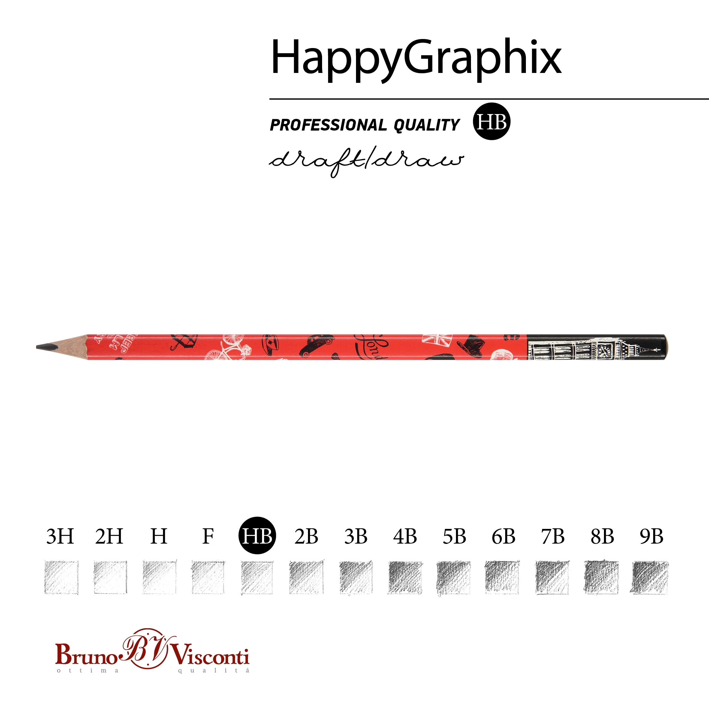 КАРАНДАШ ЧЕРНОГРАФИТОВЫЙ "HappyGraphix. Романтическое путешествие. КАРАНДАШ ЧЕРНОГРАФИТОВЫЙ "HappyGraphix. Романтическое путешествие.