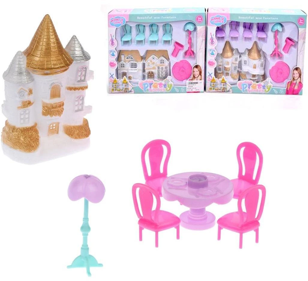 Игровой набор Кукольный домик, в в компл. 8 предм., в ассортименте, коробка.