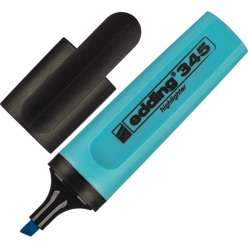 Маркер выделитель текста EDDING E-345/10 синий 1-5мм штр.  4004764784349,