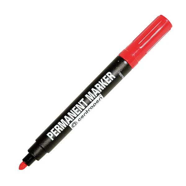 Маркер перманент. CENTROPEN PERMANENT 2,5 мм красн. круглый: 8566/01-04 штр.: Маркер перманент. CENTROPEN PERMANENT 2,5 мм красн. круглый: 8566/01-04 штр.: