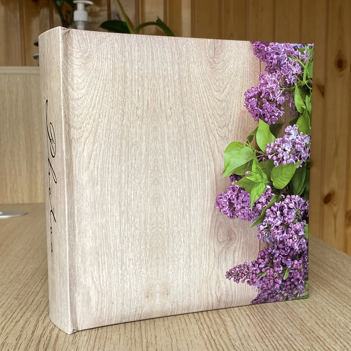 Фотоальбом 200ф 10X15см, бум.карм. с мемо, книжный переплет