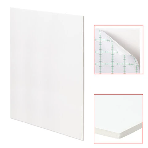 Пенокартон матовый САМОКЛЕЯЩИЙСЯ, 70х100 см, толщина 5 мм, белый, BRAUBERG,