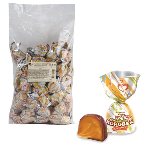 Конфеты шоколадные РОТ ФРОНТ "Коровка любимая", кремовая, 1000 г,