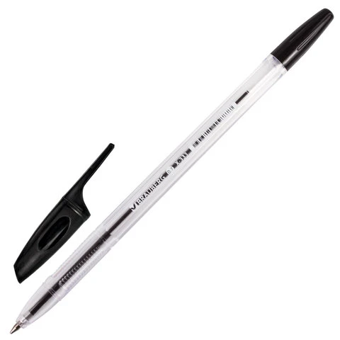 Ручка шариковая BRAUBERG "X-333", ЧЕРНАЯ, корпус прозрачный, узел 0,7 Ручка шариковая BRAUBERG "X-333", ЧЕРНАЯ, корпус прозрачный, узел 0,7