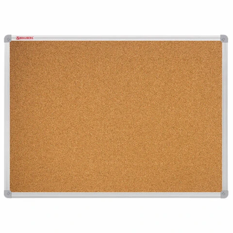 Доска пробковая для объявлений 100х150 см, алюминиевая рамка, ГАРАНТИЯ 10 ЛЕТ,