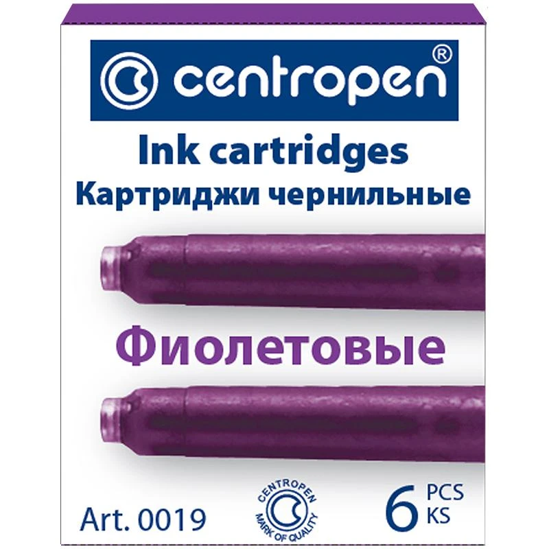 Картриджи чернильные фиолетовые, 06шт. в упак.: 0019/06 штр.: 8 595 013 635 087