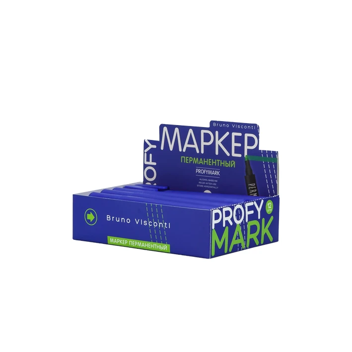 МАРКЕР ПЕРМАНЕНТНЫЙ "PROFYMARK", СИНИЙ МАРКЕР ПЕРМАНЕНТНЫЙ "PROFYMARK", СИНИЙ