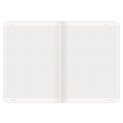 Тетрадь 48 л. в клетку обложка кожзам под рогожку, сшивка, A5 (147х210мм),