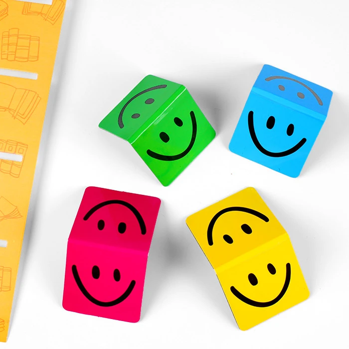 Закладки магнитные "Darvish" (4шт) с европодвесом "улыбка" Закладки магнитные "Darvish" (4шт) с европодвесом "улыбка"