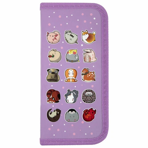 Пенал ПИФАГОР, 1 отделение, ламинированный картон, 19х9 см, "Animals", Пенал ПИФАГОР, 1 отделение, ламинированный картон, 19х9 см, "Animals",