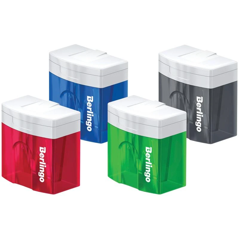 Точилка пластиковая Berlingo "Perfect XL", 2 отверстия, контейнер, Точилка пластиковая Berlingo "Perfect XL", 2 отверстия, контейнер,