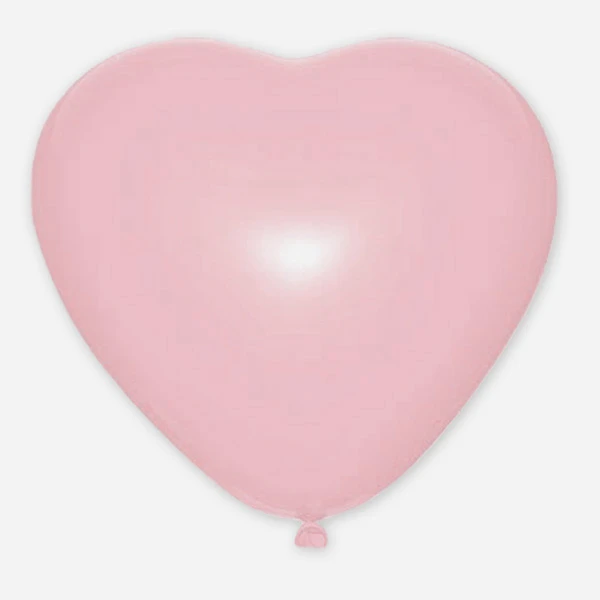 15"/38см Сердце Пастель PINK 50шт