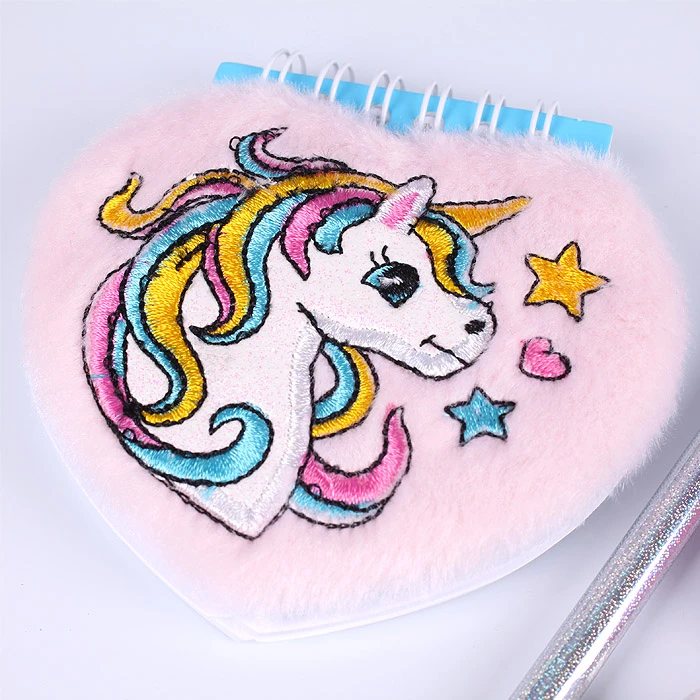 Набор канцелярский (блокнот мех., карандаш, ластик, точилка) Единорожка Набор канцелярский (блокнот мех., карандаш, ластик, точилка) Единорожка