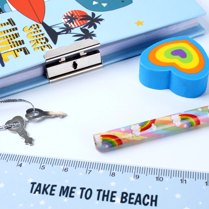 Набор канцелярский "Динозаврик" 4 предмета, ассорти