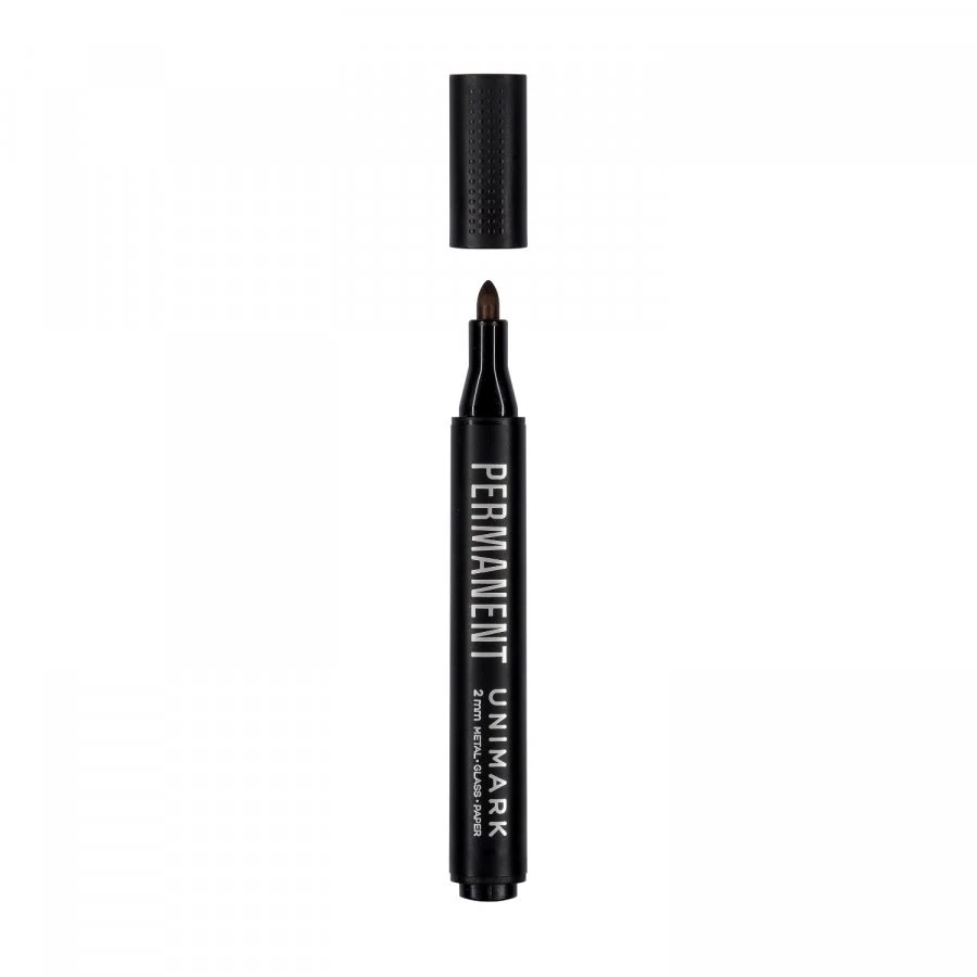 Маркер BrunoVisconti перманентный, черный UniMark. Арт 22-0020