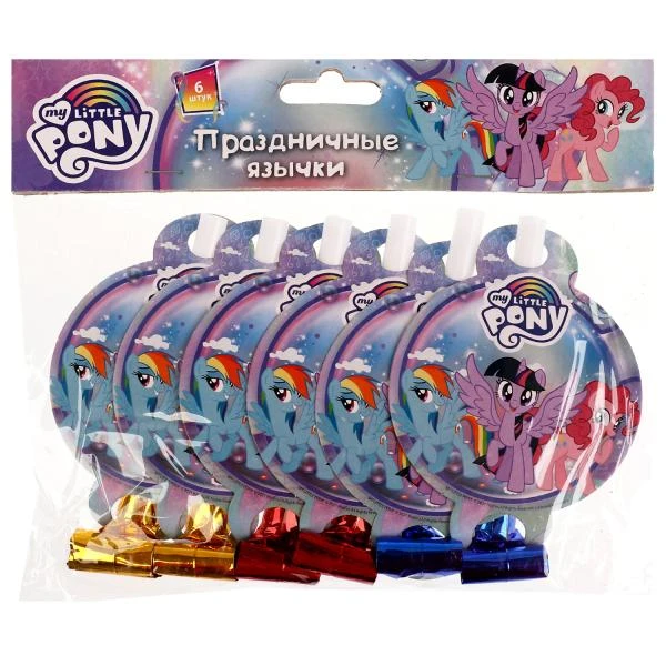 Язычки-дудочки МОЙ МАЛЕНЬКИЙ ПОНИ набор из 6 шт, mlp Товары для праздника