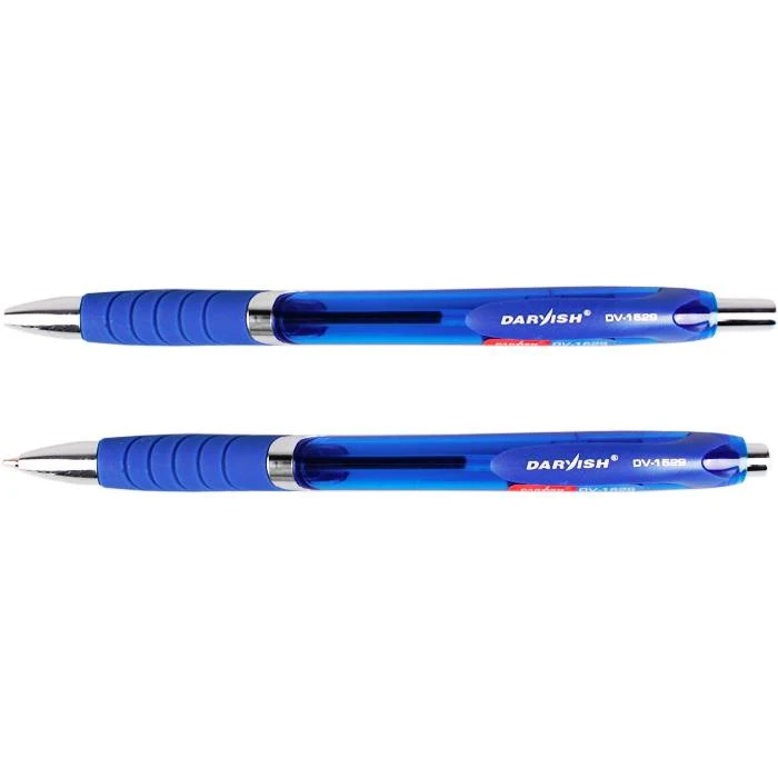 Ручка автоматическая син. "Darvish" корпус прозрачный синий с