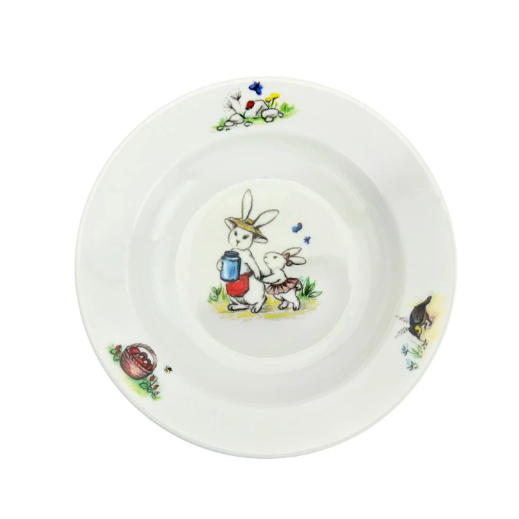 Тарелка глубокая "Кроль-Вилль", Мама и малыш, 20 см, фарфор Тарелка глубокая "Кроль-Вилль", Мама и малыш, 20 см, фарфор