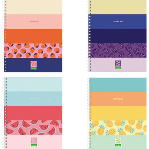 Тетрадь А5, 96л., HATBER-ECO, гребень, клетка, обложка картон,