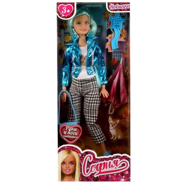 Кукла 29 см София, руки и ноги сгибаются, акс, кор КАРАПУЗ