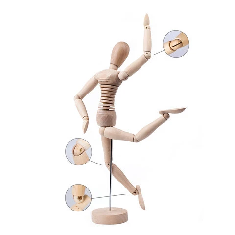 Манекен художественный гибкий BRAUBERG ART "CLASSIC", женский, дерево,