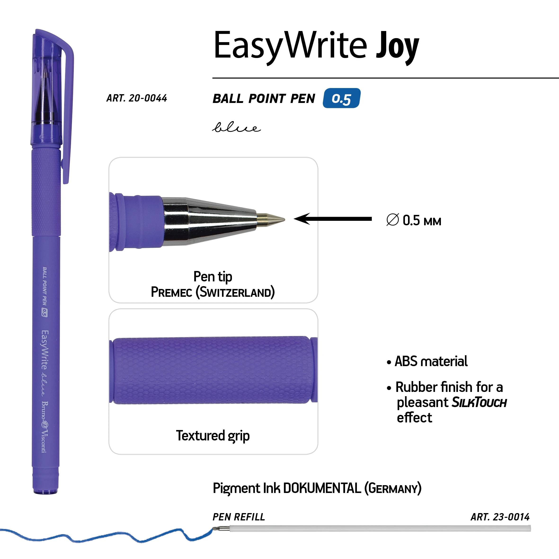 РУЧКА "EasyWrite.JOY" ШАРИКОВАЯ 0.5 ММ, СИНЯЯ (3 цвета корпуса) РУЧКА "EasyWrite.JOY" ШАРИКОВАЯ 0.5 ММ, СИНЯЯ (3 цвета корпуса)