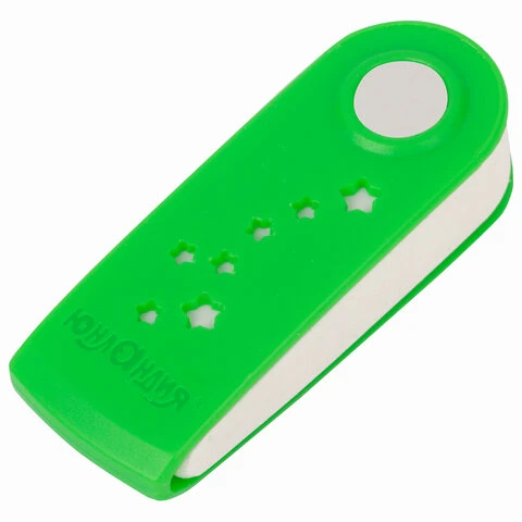 Ластик ЮНЛАНДИЯ "Юнландик-астронавт", 57х22х14 мм, пластиковый футляр,