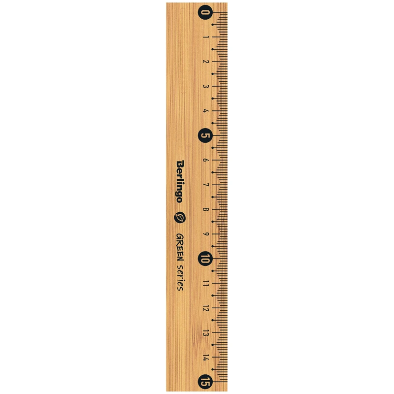 Линейка 15см Berlingo "Green Series", бамбук, европодвес Линейка 15см Berlingo "Green Series", бамбук, европодвес