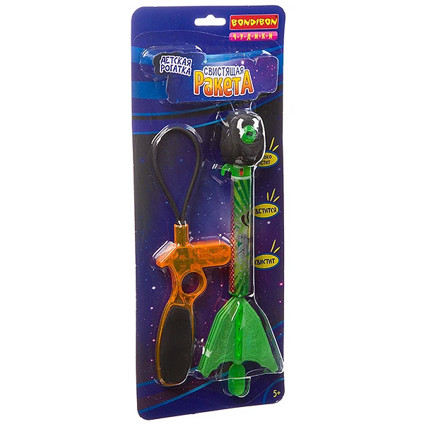 Чудики Bondibon Рогатка детская «СВИСТЯЩАЯ РАКЕТА», BLISTER CARD 37x12x4.5 см. Чудики Bondibon Рогатка детская «СВИСТЯЩАЯ РАКЕТА», BLISTER CARD 37x12x4.5 см.