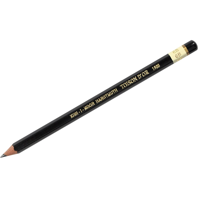 Карандаш чернографитный Koh-I-Noor "Toison D`or 1900" 6B, заточен. Карандаш чернографитный Koh-I-Noor "Toison D`or 1900" 6B, заточен.