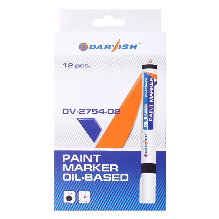 Маркер-краска черный "Darvish" на масляной основе