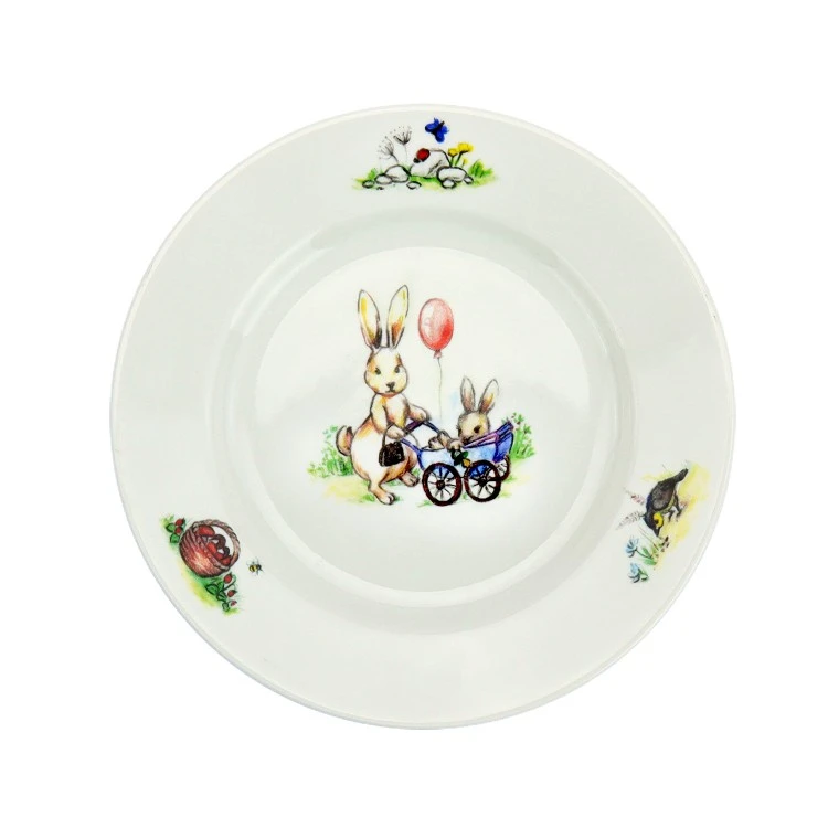 Тарелка "Кроль-Вилль", Мама и малыш, 20 см, фарфор Тарелка "Кроль-Вилль", Мама и малыш, 20 см, фарфор