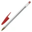 Ручка шариковая STAFF "Basic Budget BP-04", КРАСНАЯ, линия письма 0,5