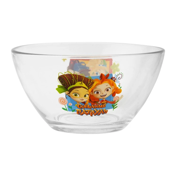 Салатник "Сказочный Патруль" Цветочки, 12,5 см, стекло