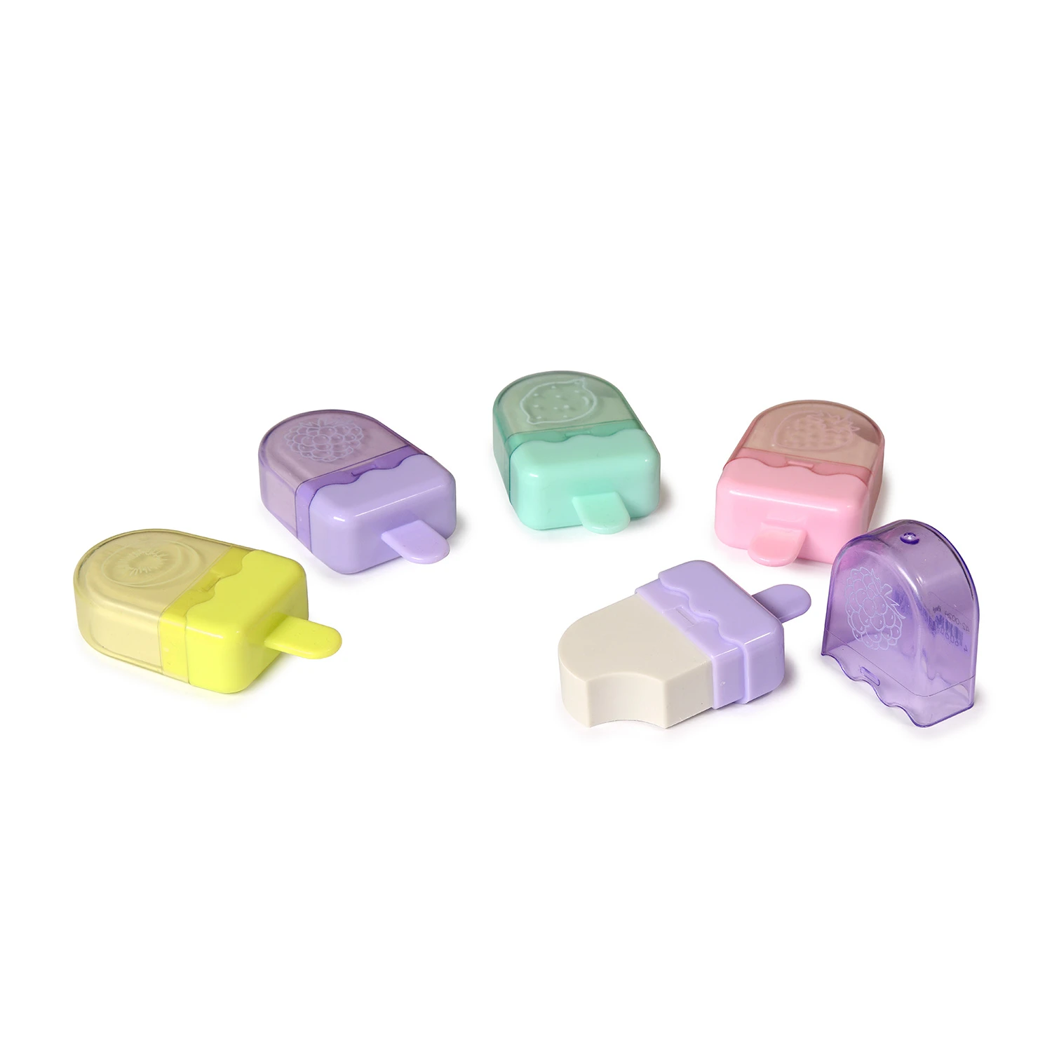 ЛАСТИК "HappyGraphix. Мороженки", 4 цвета