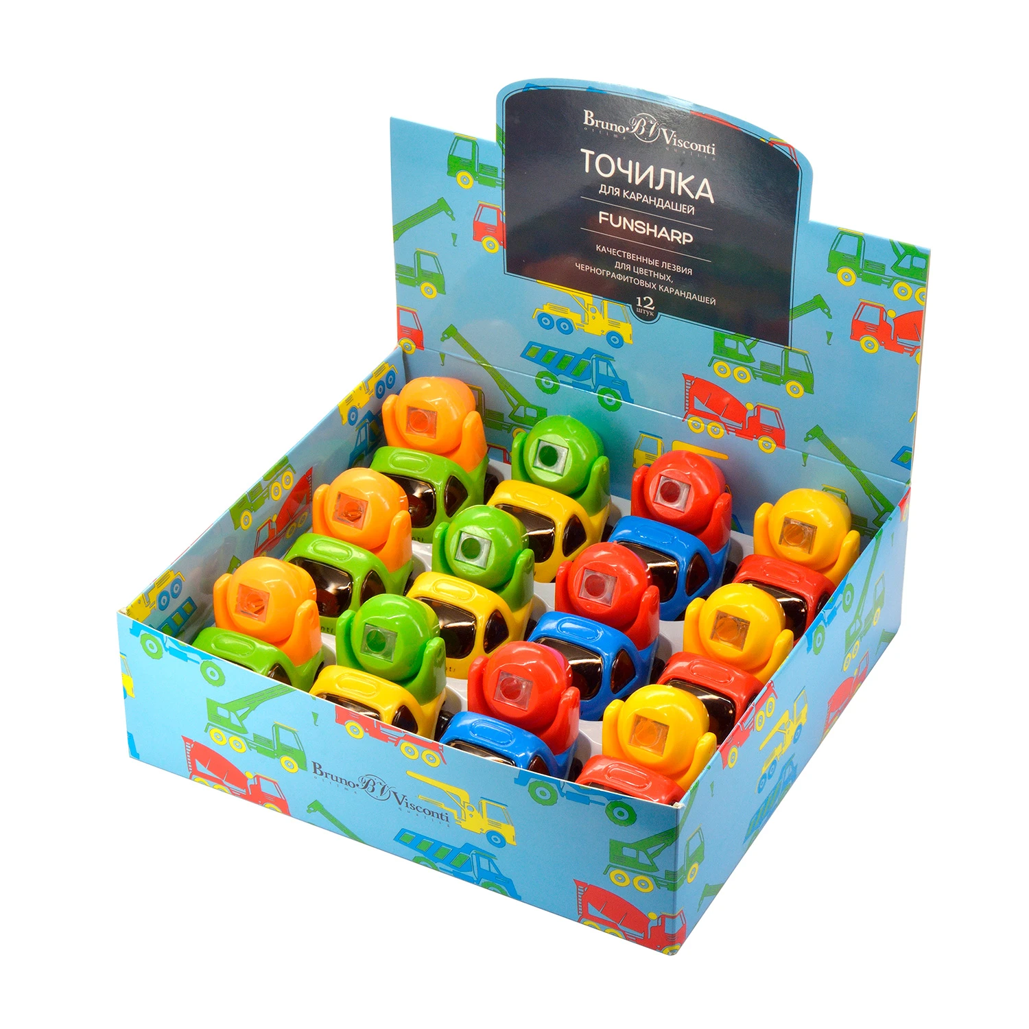 ТОЧИЛКА С КОНТЕЙНЕРОМ, 1 ОТВЕРСТИЕ "FUNSHARP.БЕТОНОМЕШАЛКА"