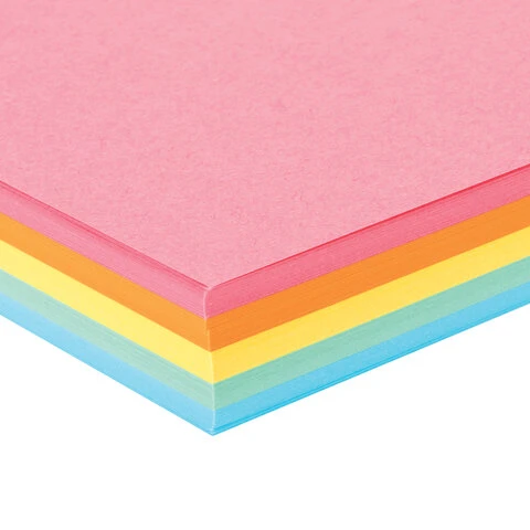 Бумага цветная BRAUBERG, А4, 80 г/м2, 100 л., (5 цветов х 20 л.), медиум, для Бумага цветная BRAUBERG, А4, 80 г/м2, 100 л., (5 цветов х 20 л.), медиум, для