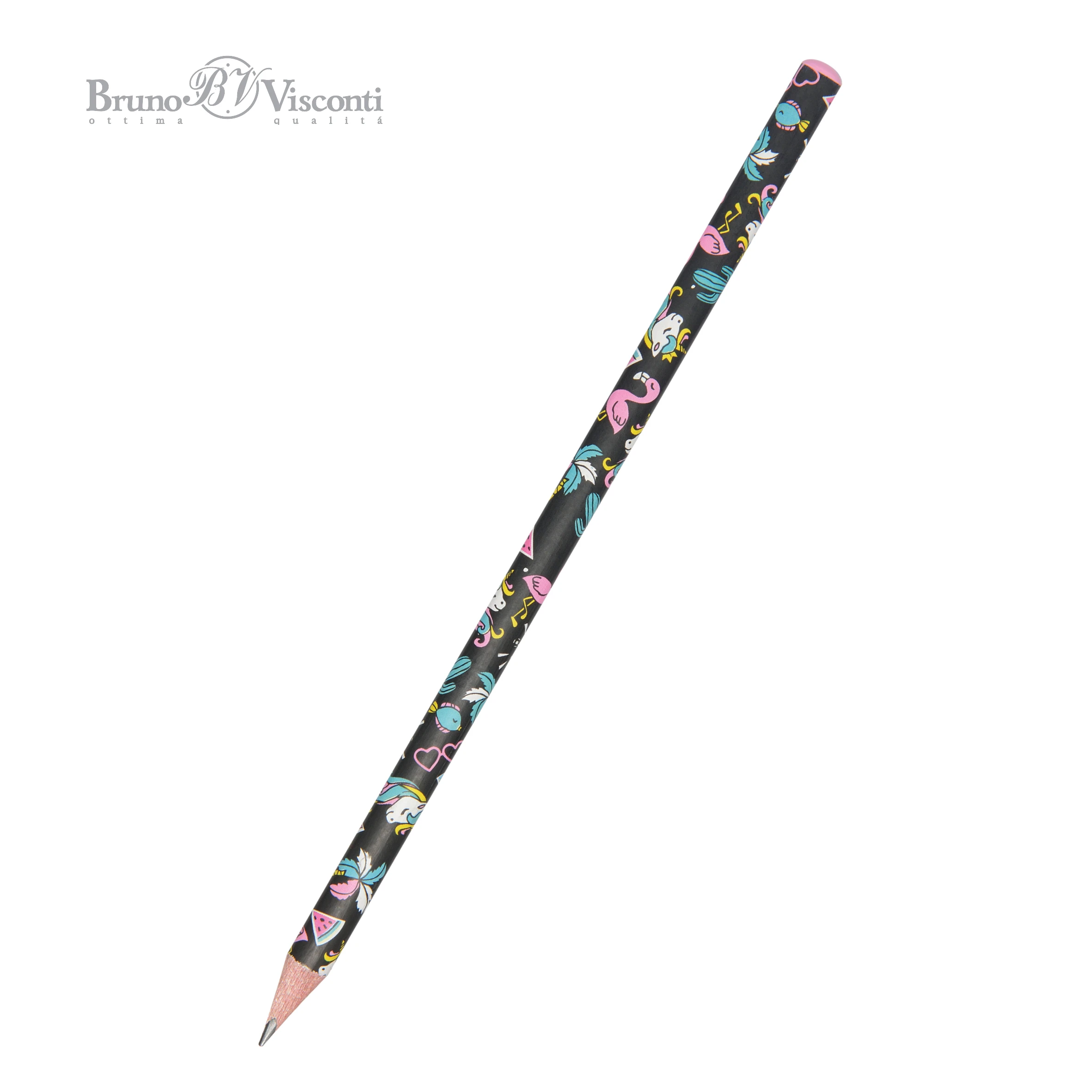 КАРАНДАШ ЧЕРНОГРАФИТОВЫЙ "HappyGraphix. Сказочные животные.