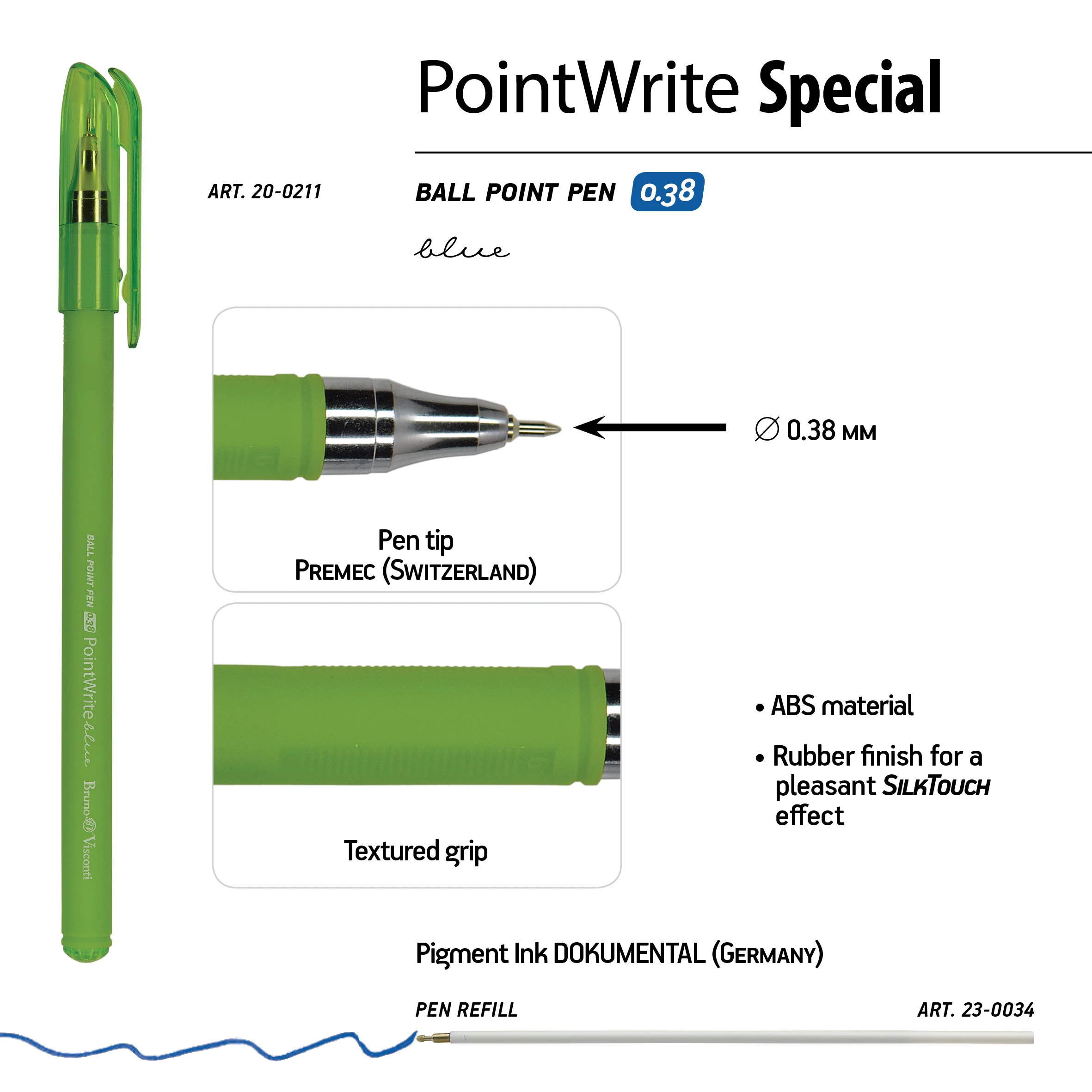 РУЧКА "PointWrite Special" ШАРИКОВАЯ 0.38 ММ, СИНЯЯ (4 цвета корпуса) РУЧКА "PointWrite Special" ШАРИКОВАЯ 0.38 ММ, СИНЯЯ (4 цвета корпуса)