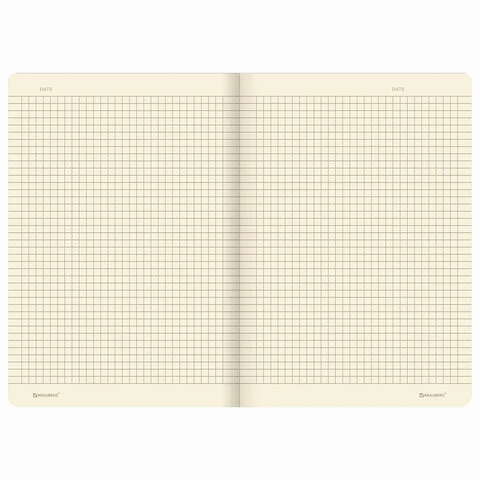 Тетрадь 40 л. в клетку обложка SoftTouch, бежевая бумага 70 г/м2, сшивка, А5