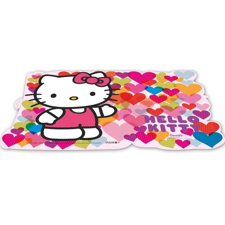 Подставка пластиковая под посуду (фигурная, с 3D изображением). Хелло Китти Подставка пластиковая под посуду (фигурная, с 3D изображением). Хелло Китти