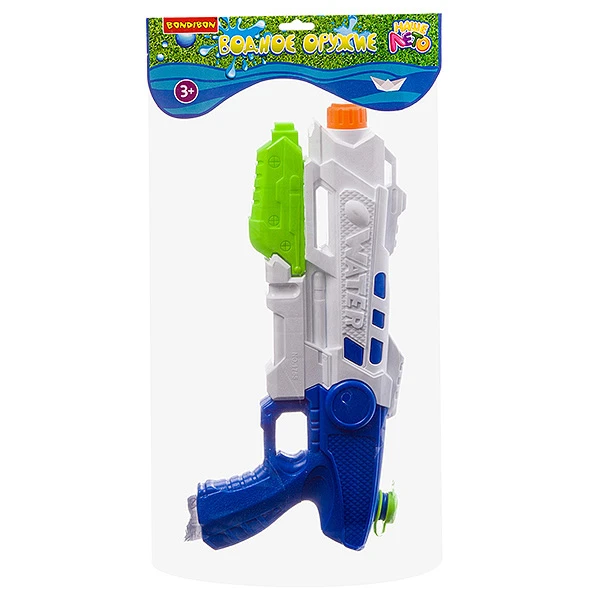 Водный пистолет с помпой Bondibon "Наше Лето", РАС 21,5х43,5х5,5 см, Водный пистолет с помпой Bondibon "Наше Лето", РАС 21,5х43,5х5,5 см,